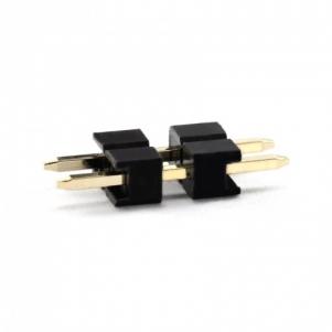 2.0mm Pitch Male Pin Header Connector ද්විත්ව පරිවාරක ප්ලාස්ටික් වර්ගය KLS1-218B